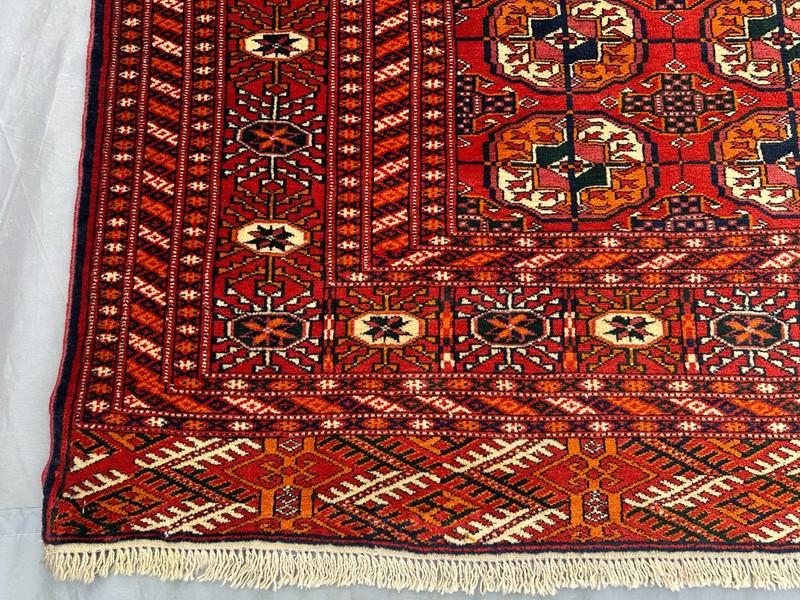 4'2x6'3 Antique Turkmen Tekke Gul Ersari Rug Soft Pile Oriental Rare Floor Rug gallery