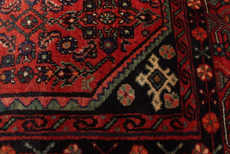 Vintage Traditional Hand-Knotted Area Rug 4'11" x 5'7" Oriental Wool Carpet gallery