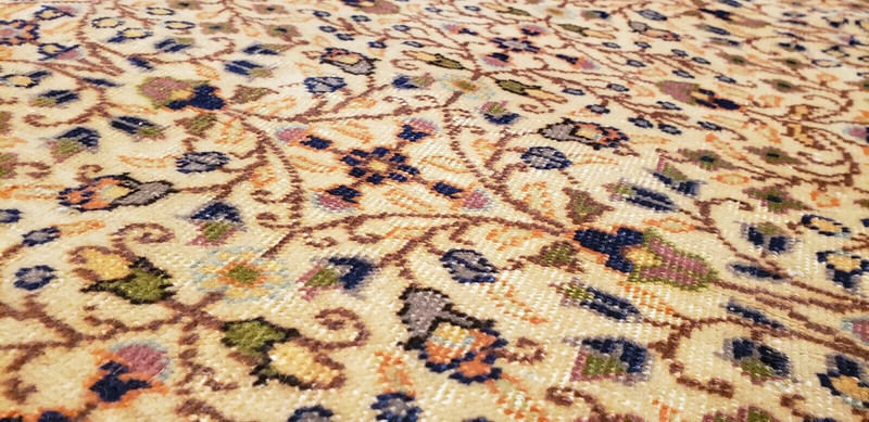 Masterpiece Antique 1920-1930's Wool Pile Natural Dyed Hereke Rug 6'6"×9'8" gallery