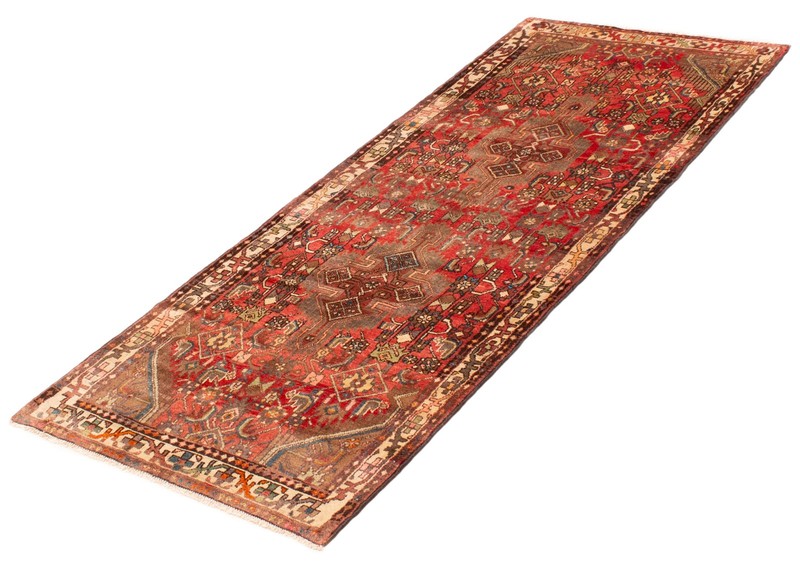 Traditional Vintage Hand-Knotted Area Rug 3'8" x 9'2" Oriental Wool Carpet gallery