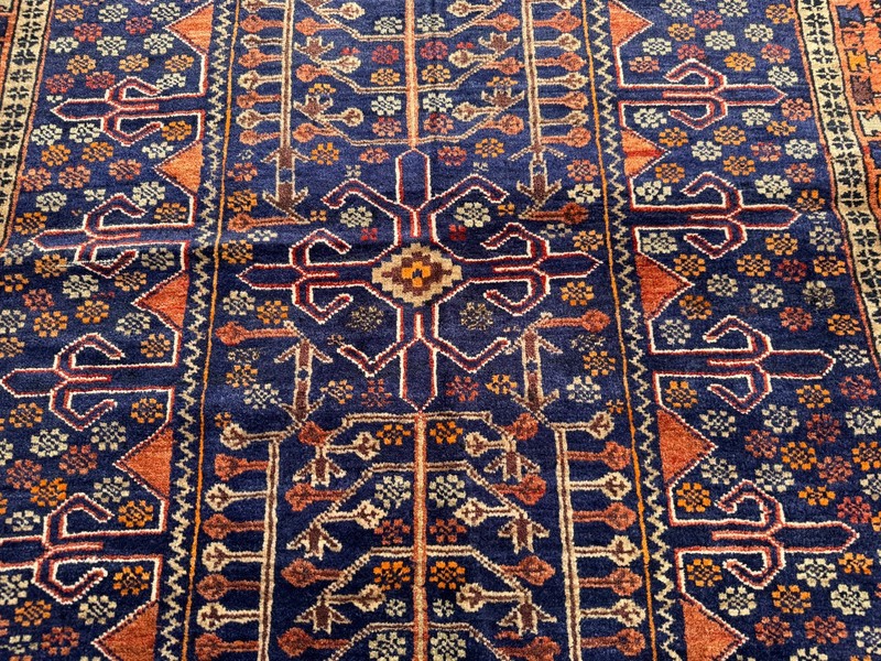 4x6 Ft Antique Afghan Hand Knotted Wool Rug Tribal Oriental Baluchi Area Carpet gallery