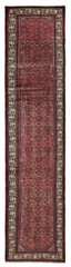 Vintage Hand-knotted Runner Rug 2’10” x 12’9″ Traditional Oriental Wool Carpet