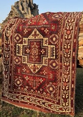 Handmade naturally-dyed Yahudere halısı from Balıkesir Turkey – 194cm x 260cm