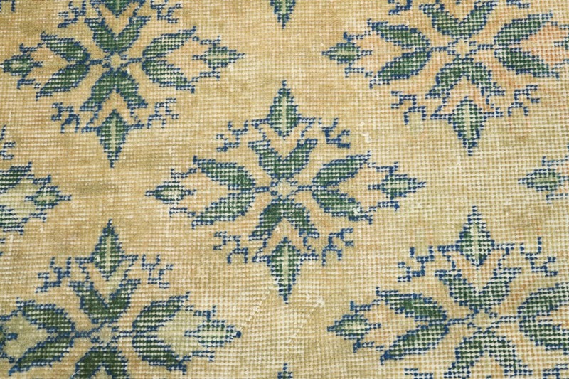 3x8 Turkish Runner Hand-Knotted Vintage Oushak Wool Rug Runner Long Carpet,1122 gallery