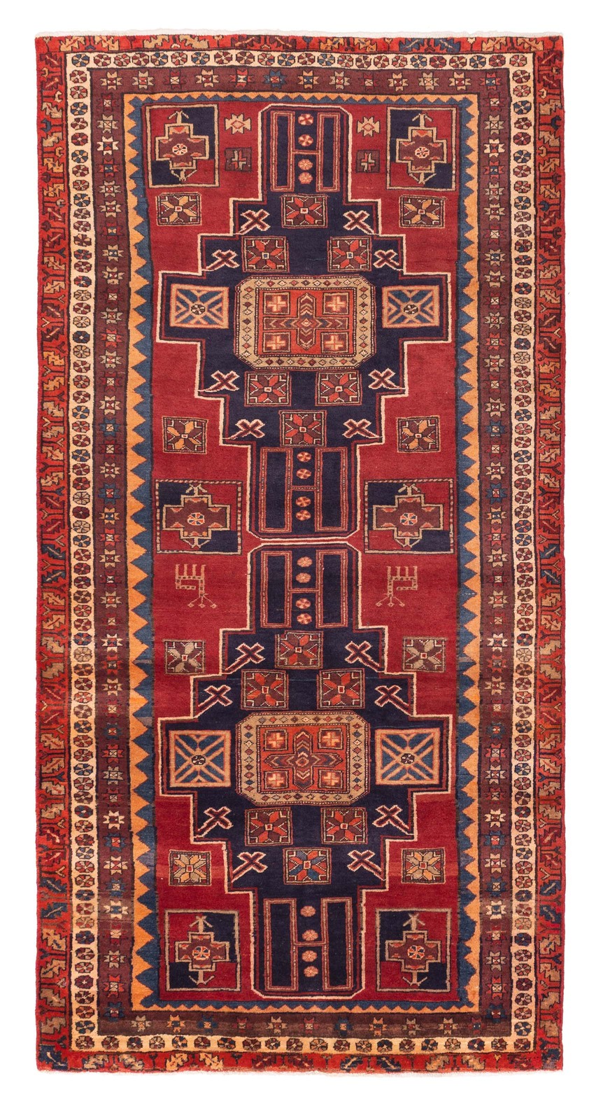 Traditional Vintage Hand-Knotted Area Rug 4'6" x 9'3" Oriental Wool Carpet gallery
