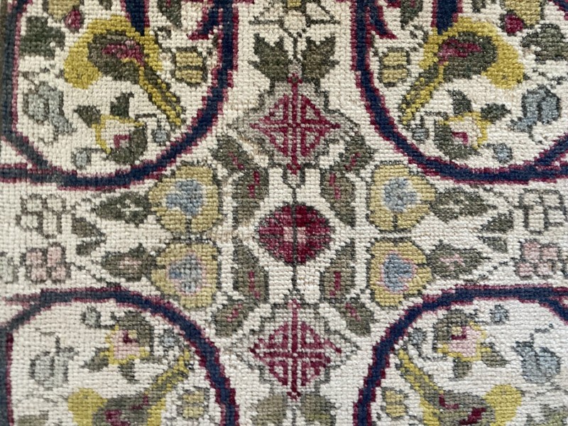 Beige rug, Turkish rug, Vintage Rug, Small rug, Wool rug, Doormat, 1.5 x 2.9 ft gallery