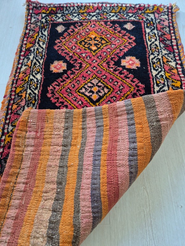 Antique Rug Pillow, Hand Woven Rug, Anatolian, Home Decor, Bohemian Rug, Wool gallery
