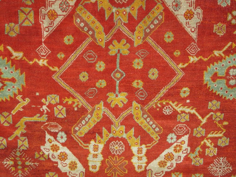 Antique Turkish Angora Oushak Ushak Rug 8'2''x9'10'' gallery
