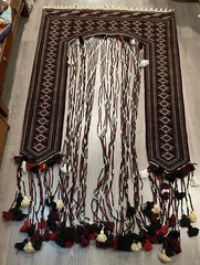 Turkish hand Tied Wool Wall Hanging 59” X 94”