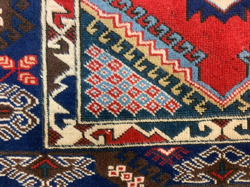 Vintage Turkish Tribal Rug veg dye 195x128 cm Turkish Carpet gallery