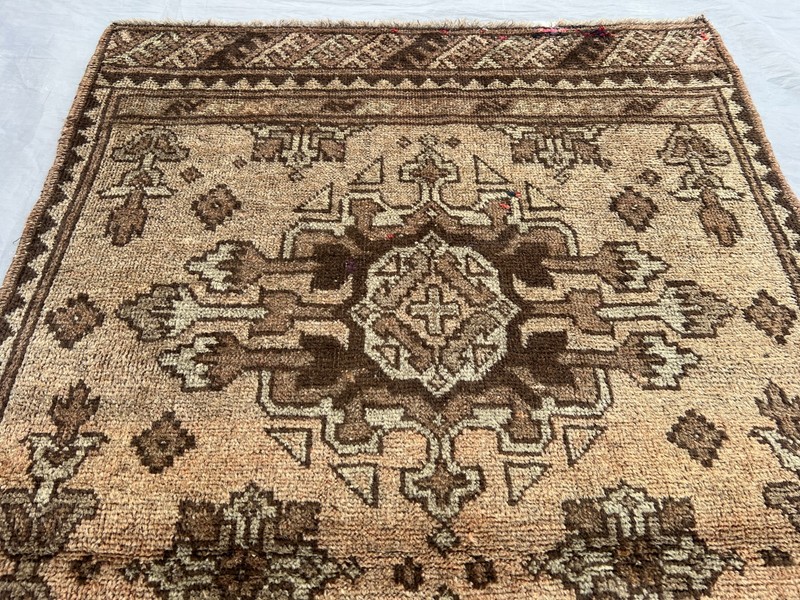 2'7 x 3'11 ft Vintage Afghan Rug Hand Knotted Wool Terracotta Tribal Carpet gallery