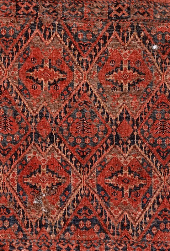 RARE ANTIQUE TURKOMAN ERSARI CHUVAL FRAGMENT gallery