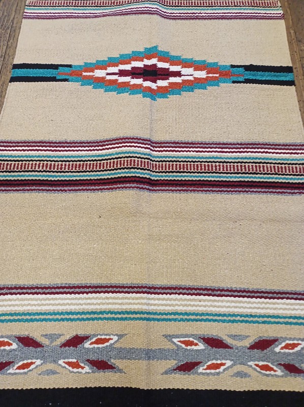 Handwoven Southwest Design Acrylic Rug; 32"x64" gallery