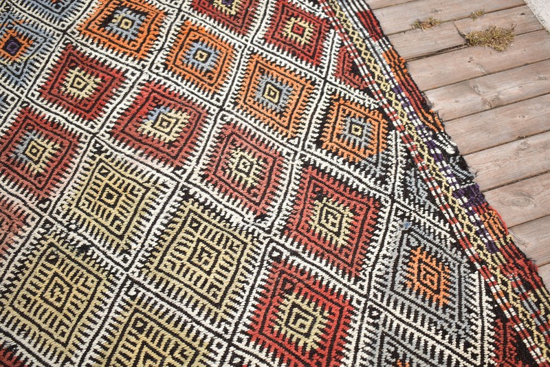 Turkish Kilim 58''x87'' Handwoven 4'x7' Cicim Kilim Oriental Tent Rug 148x223cm gallery