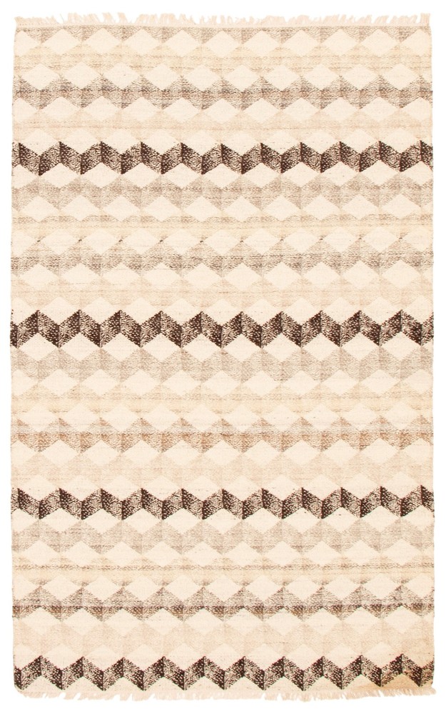 Vintage Hand Woven Area Rug 5'0" x 8'0" Traditional Wool Oriental Carpet