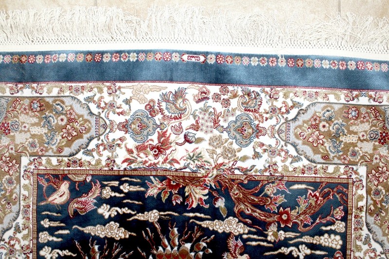 6X4 SPECTACULAR NEW 1000KPSI HI QLTY POWER LOOMED SILK QUOMM HUNTING TURKISH RUG gallery