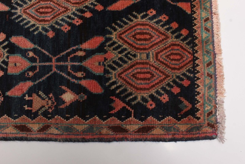 Vintage Traditional Hand-Knotted Area Rug 3'11" x 6'3" Oriental Wool Carpet gallery