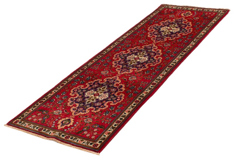 3'4" x 9'8" Vintage Hand-knotted Runner Rug Traditional Oriental Wool Carpet gallery