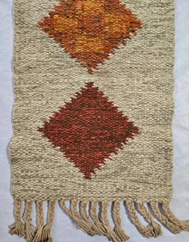 Wall Hanging Tapestry Hand Woven Wool South American 40x11,1/8" gallery