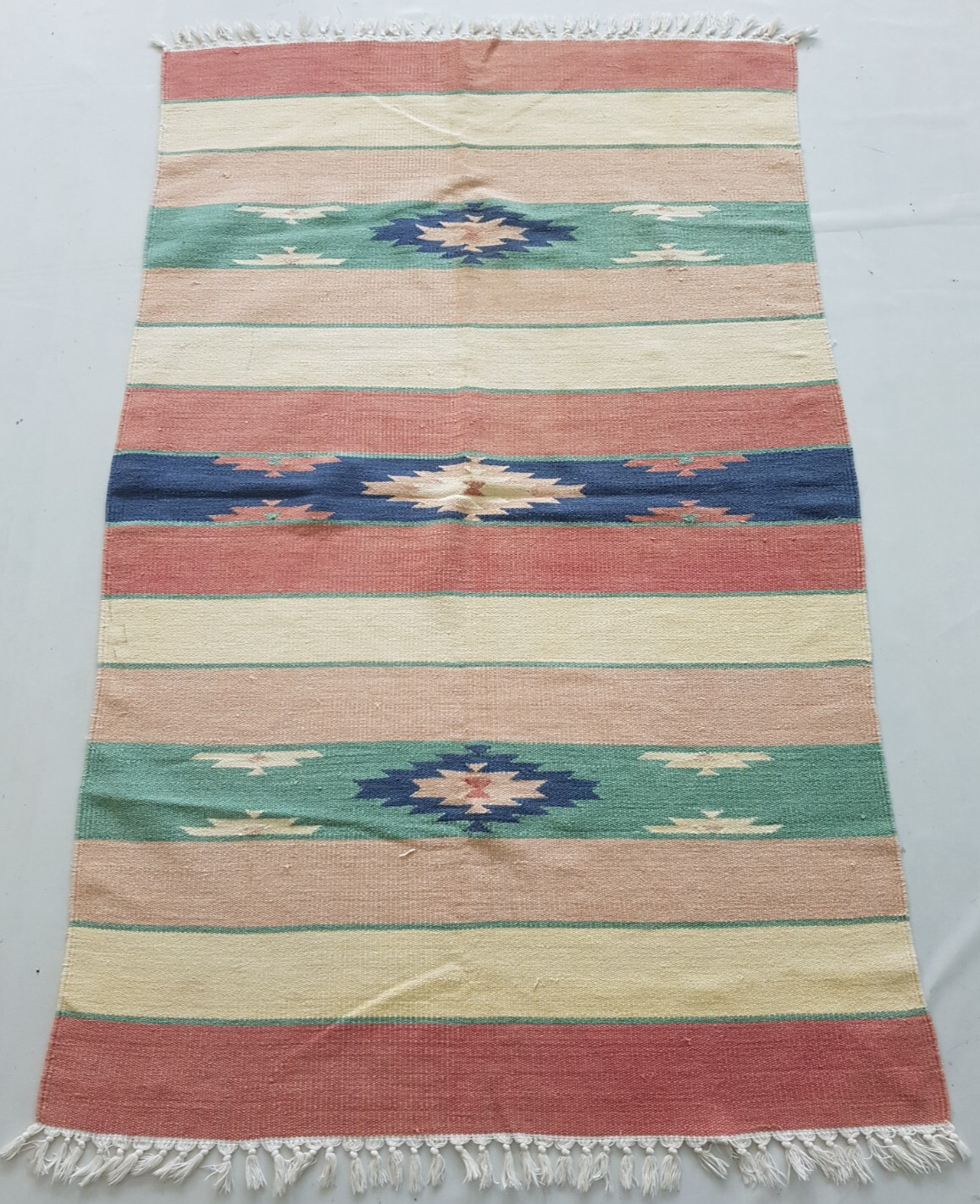 Vintage Handmade Traditional Beautiful Turkish Kilim Floor Rug Carpet 176x113 cm gallery