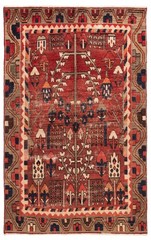 Vintage Hand-Knotted Area Rug 4’9″ x 7’10” Traditional Wool Carpet