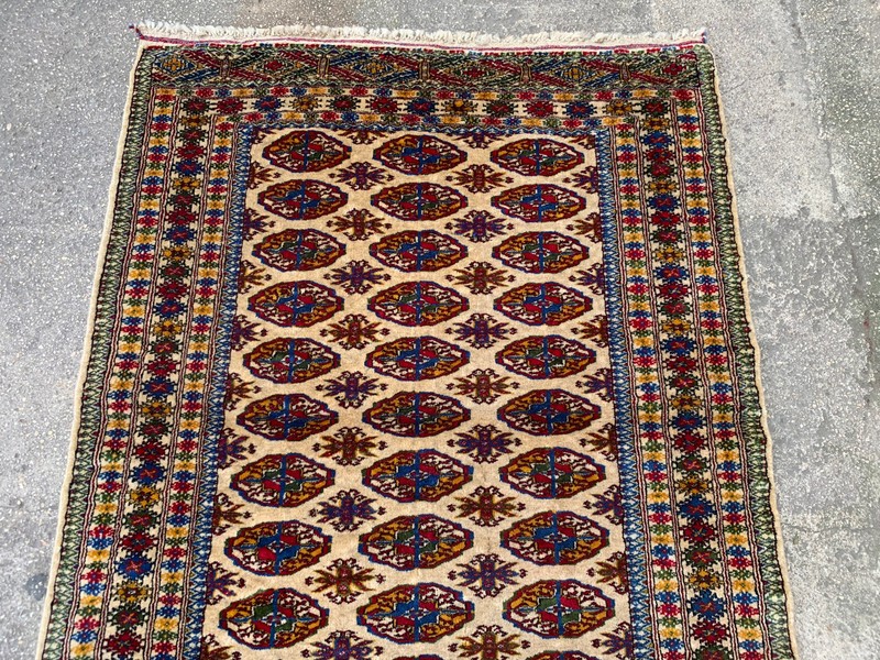 3'4'' x 4'8'' Vintage Carpet Natural Village Rug Handmade Rug.SKU:P1666 gallery