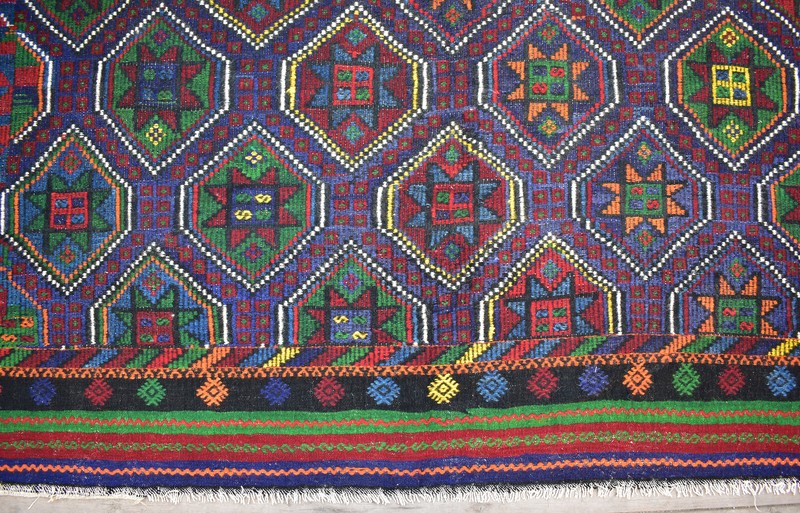 Turkish Kilim 82''x102'' Handwoven 210x262cm Primitive Cicim Kilim 6x8 Tent Rug gallery