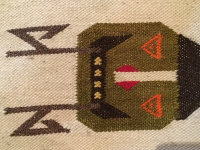 Peruvian Hand Woven Wool Wall Hanging Tapestry - RARE Vintage hanging   gallery