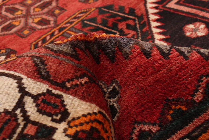 Vintage Hand-knotted Runner Rug 3'9" x 10'4" Traditional Oriental Wool Carpet gallery