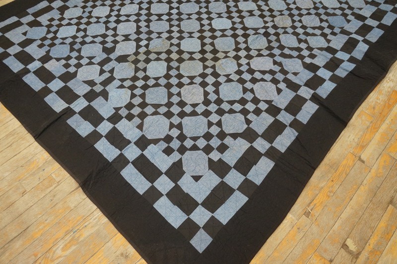 6X9 Antique American Quilts Wool Area Rug 1920 gallery