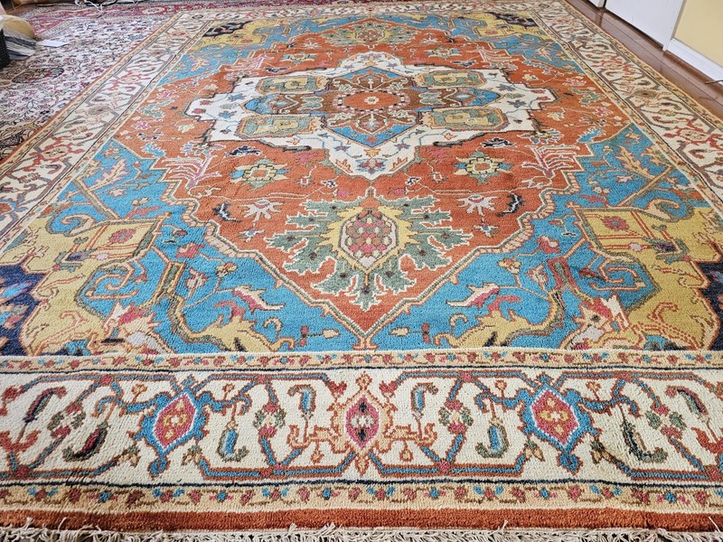 9 x 12 SUPER QUALITY INDO HERIZ SERAPI KAZAK HERIZ RUG TURKISH USHAK CAUCASIAN gallery
