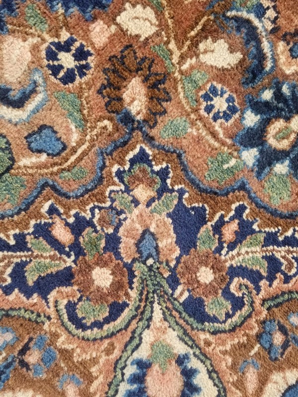 Distressed Authentic Hand Knotted Vintage Afghan Turkmen Wool Area Rug 5.2x3.7ft gallery