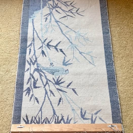 Vintage Asian Rug / Wall Hanging / Textile Art gallery