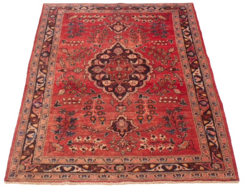 Vintage Hand-Knotted Carpet 4'6" x 7'4" Traditional Oriental Wool Area Rug gallery