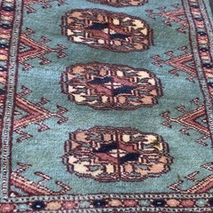 Vintage Handmade Persian/ Turkish/Afghan? Prayer Rug. 64cm x 32cm