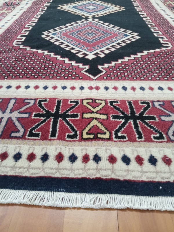 Antique Turkish Oushak Rug 4x7 Handmade Wool Anatolian Carpet Vintage Area Rug V gallery