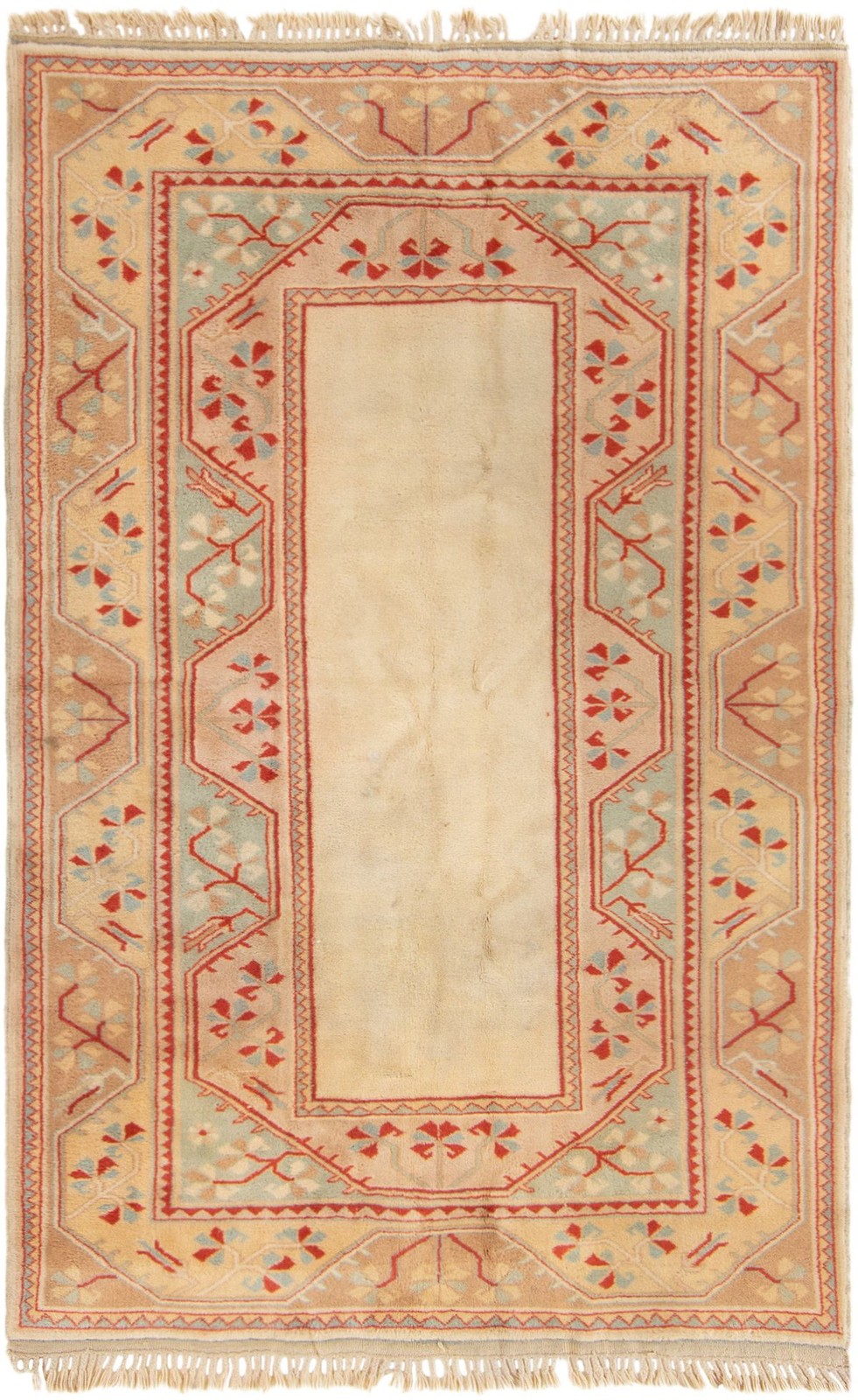 Traditional Vintage Hand-Knotted Oriental Carpet 5'3" x 8'2" Wool Area Rug gallery