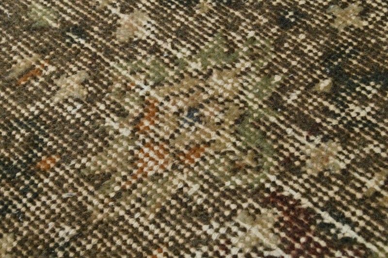 Vintage Turkish Runner Rug 2x11ft Wool Anatolian Handmade Hallway Oushak BEIGE gallery