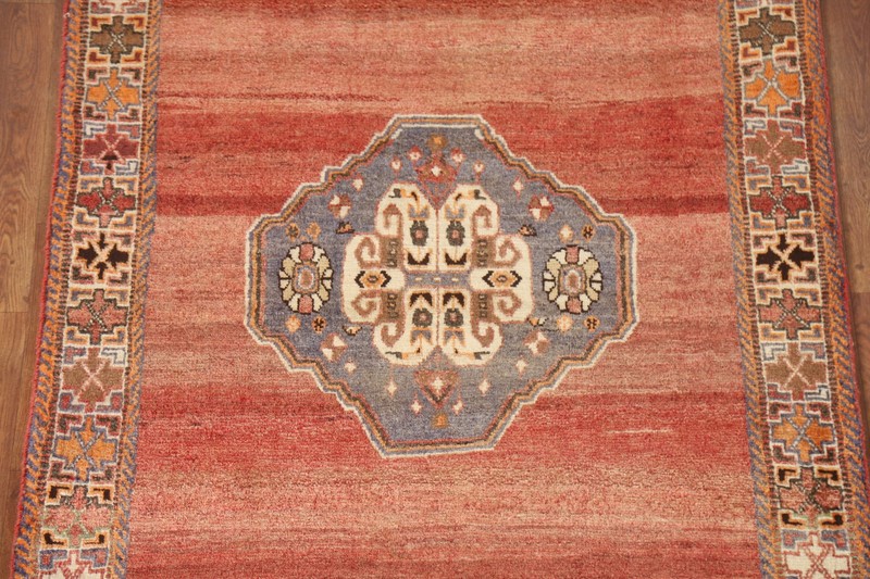 Handmade Tribal Vintage Wool Gabbeh Style Rug 4x6 Ft Oriental Medallion Area Rug gallery