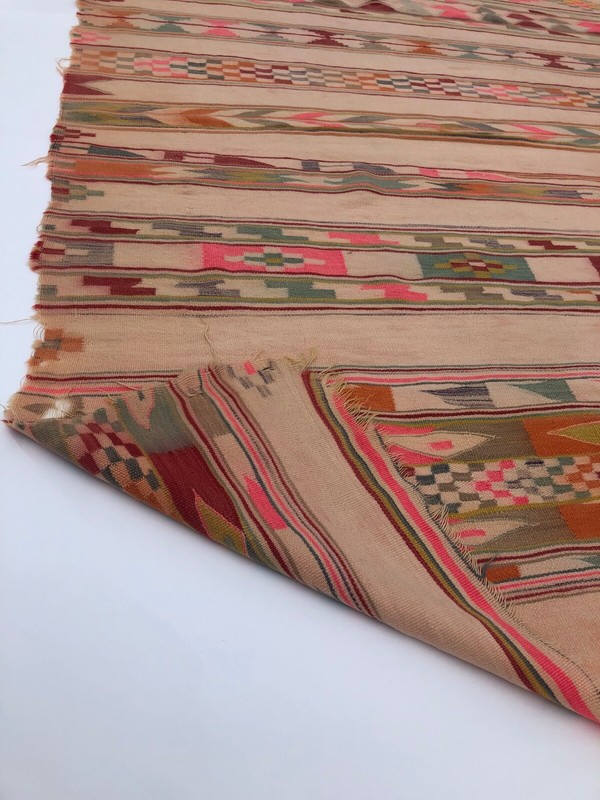Handmade Algerian Tribal Berber Bohemian Antique Carpet - Area Rug 190x194 cm gallery