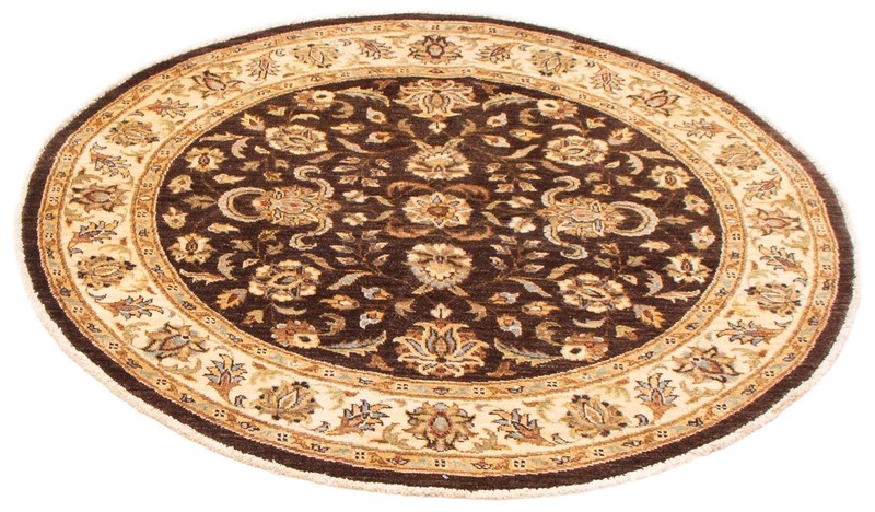 Vintage Hand-Knotted Area Rug 5'1" x 5'1" Traditional Wool Carpet gallery