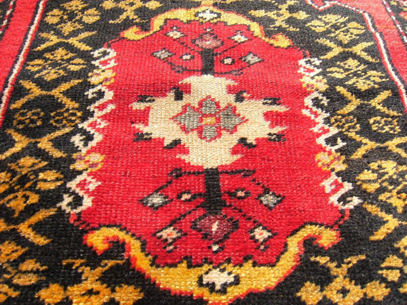 Vintage Turkish Rug 27'' x 46'' Hand-knotted Kurdish Rug East Anatolian Wool Rug gallery