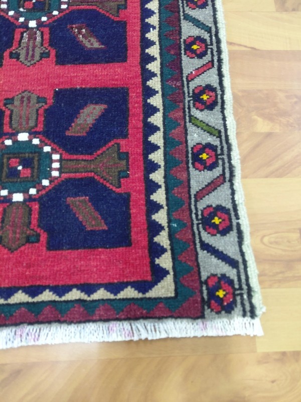 Deformed Antique Anatolian Rug Multicolor Turkish Rug Handmade Rug gallery