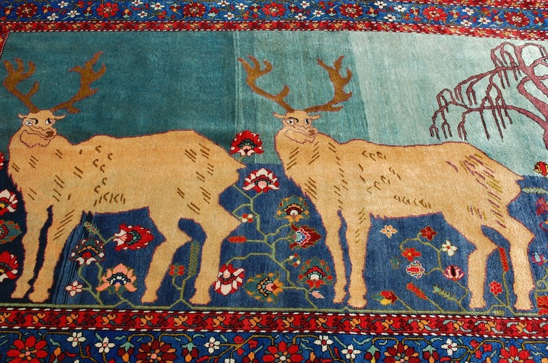 CIRCA 1920s ANTIQUE FINE CAUCASIAN GHARABAGH_KARABAKH RUG 4.10x7.8 HIGH KPSI gallery