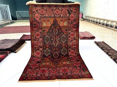 4×6 ft Hand Knotted Vintage Afghan Wool Area Rug Tribal Baluchi Geometric Carpet