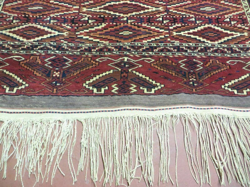 4' X 8' Antique Handmade Russian Bokhara Turkoman Yamud Wool Rug Carpet Nice gallery