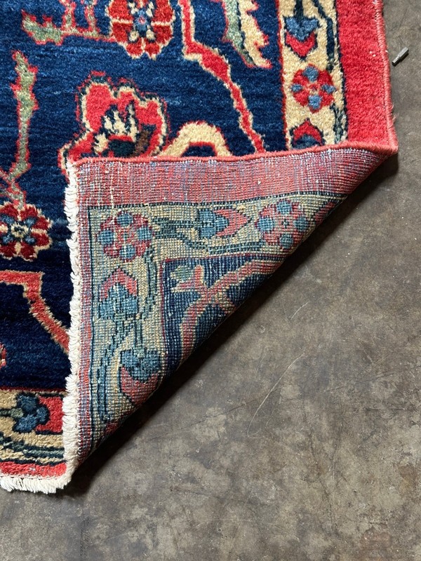 Antique Sarouk-Style Gallery Rug, Hand-Knotted Wool, Floral, 17ft x 38in gallery