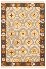 Vintage Hand Woven Area Rug 5’4″ x 7’11” Traditional Wool Oriental Carpet