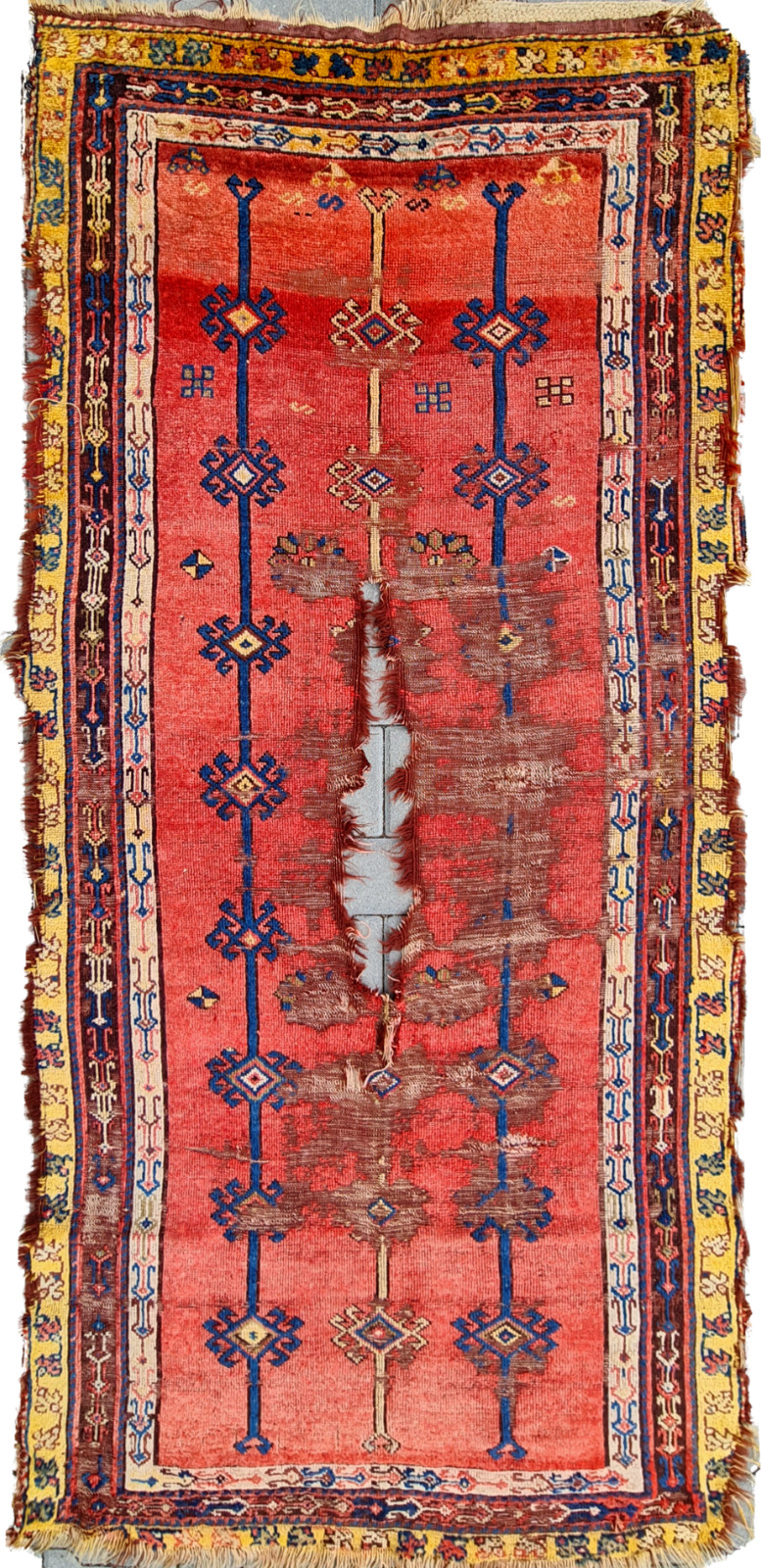 very old rug, Stair rug 3x7, Kitchen rug 3x7, kilim rug 3x7, Antique rug 3x7 gallery