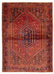 Vintage Hand-Knotted Area Rug 5’2″ x 7’3″ Traditional Oriental Wool Carpet
